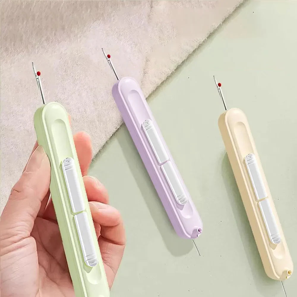 Threading Needle Threader Elderly Hand Sewing Special Tools for Home Use Multifunctional Picking Thread Remover