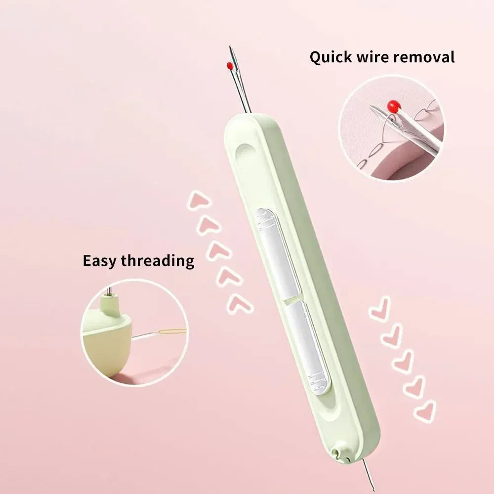 Threading Needle Threader Elderly Hand Sewing Special Tools for Home Use Multifunctional Picking Thread Remover