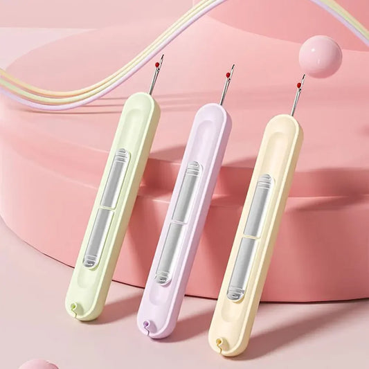 Threading Needle Threader Elderly Hand Sewing Special Tools for Home Use Multifunctional Picking Thread Remover